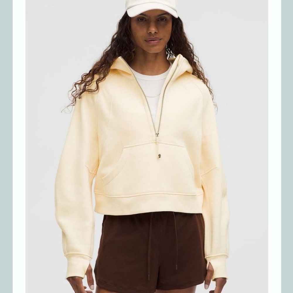 🆕 Lululemon Oversized Half Zip Hoodie - Butter Cream